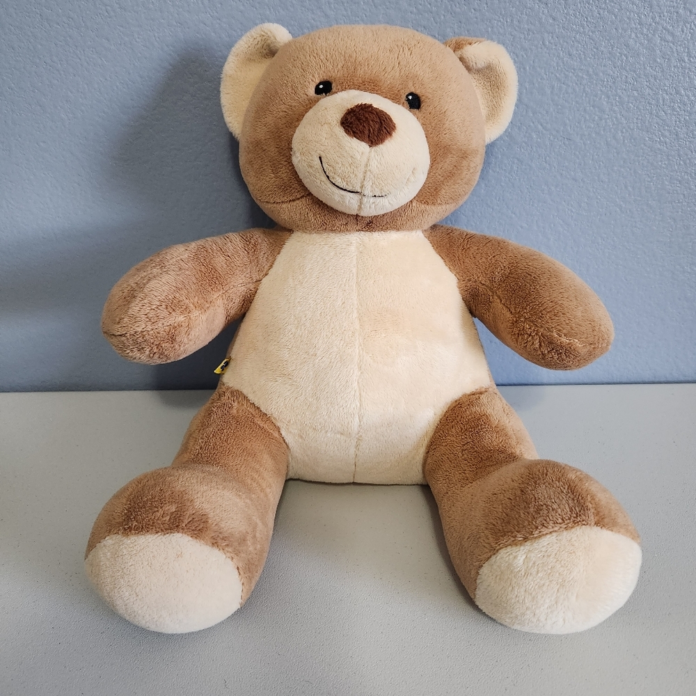 Build a Bear Teddy Stuffed Animal Brown Tan Soft Plush Asthma Allergy Friendly.